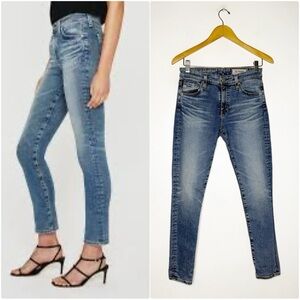 AG Adriano Goldschmied The Farrah Skinny Ankle High Rise Jeans Size 27 R / 4